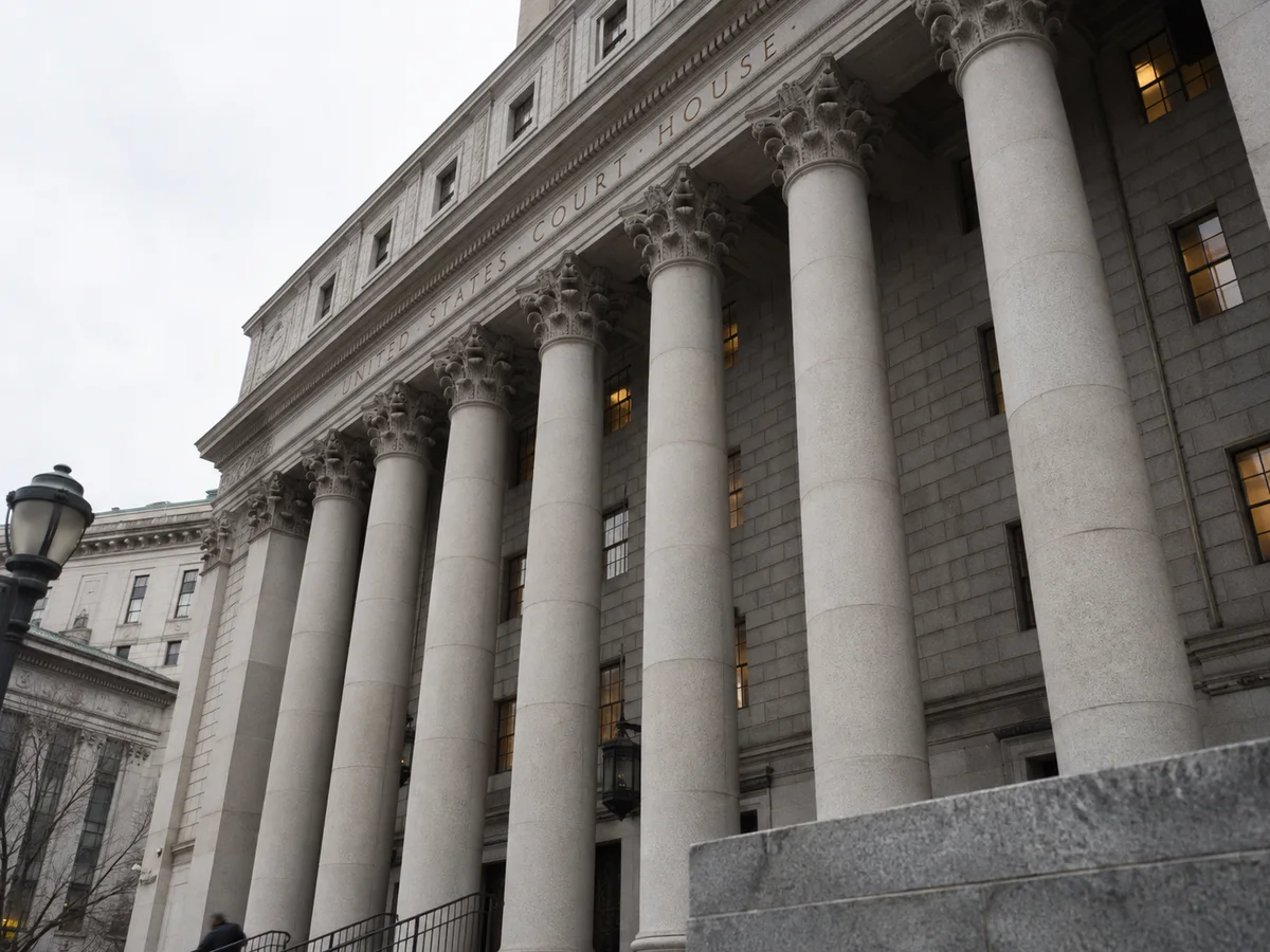 Courthouse columns exterior.